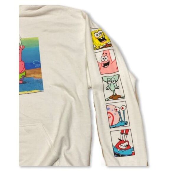 Spongebob‎ Squarepants Adult S Patrick Star Hoodie Sleeve Graphic Nickelodeon - Picture 3 of 4